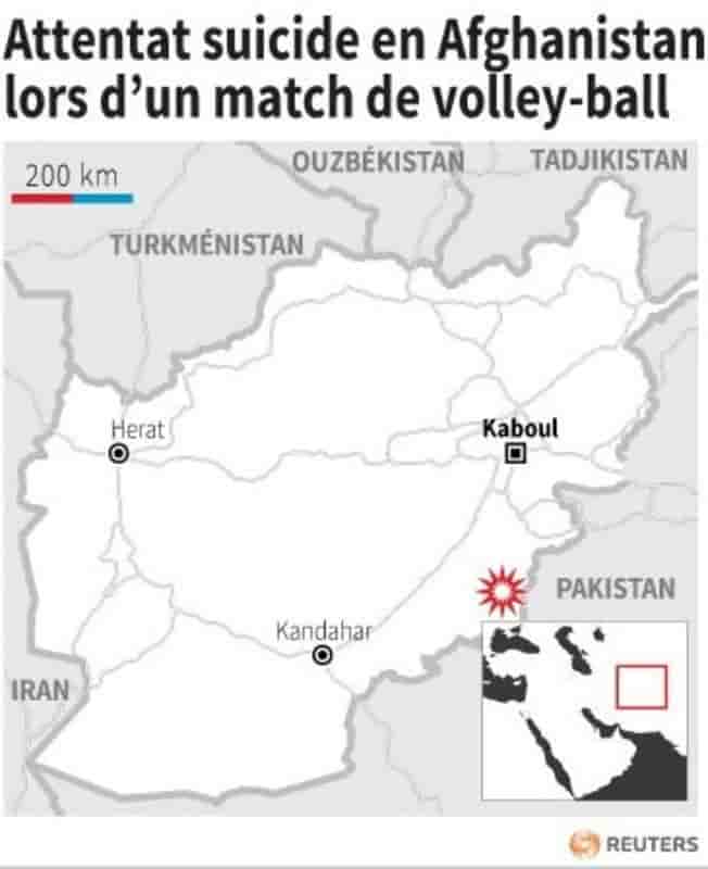 Attentat lors d'un match de volley-ball en Afghanistan, 45 morts