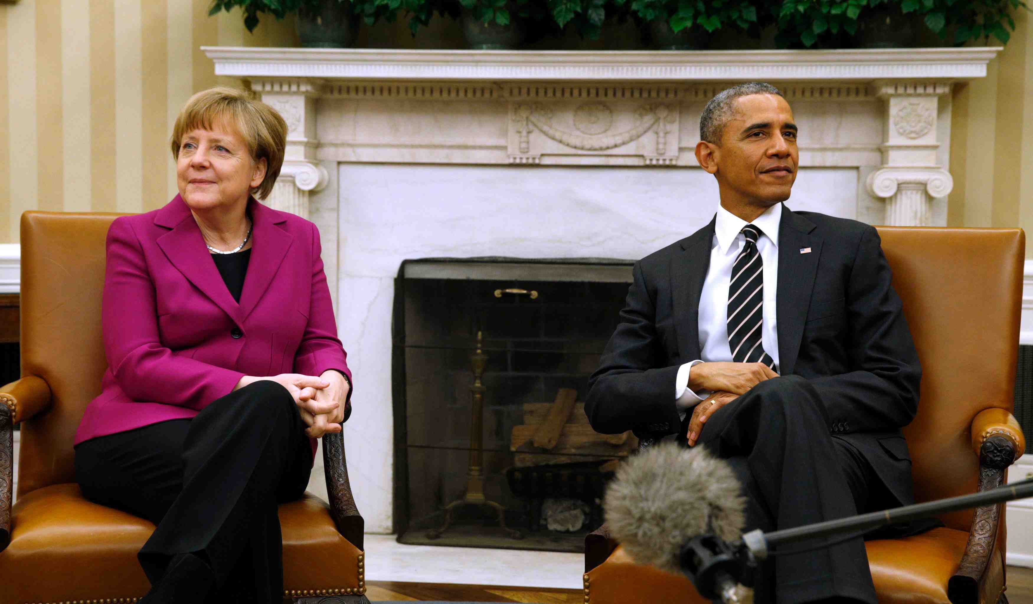 Merkel defend a washington la voie diplomatique sur l'ukraine