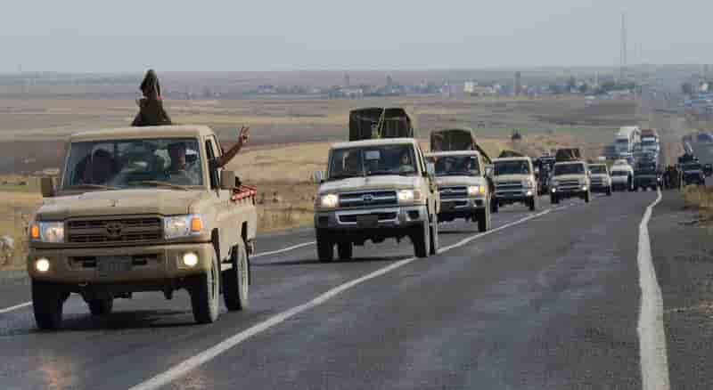 Une dizaine de peshmergas irakiens sont entrés dans Kobani