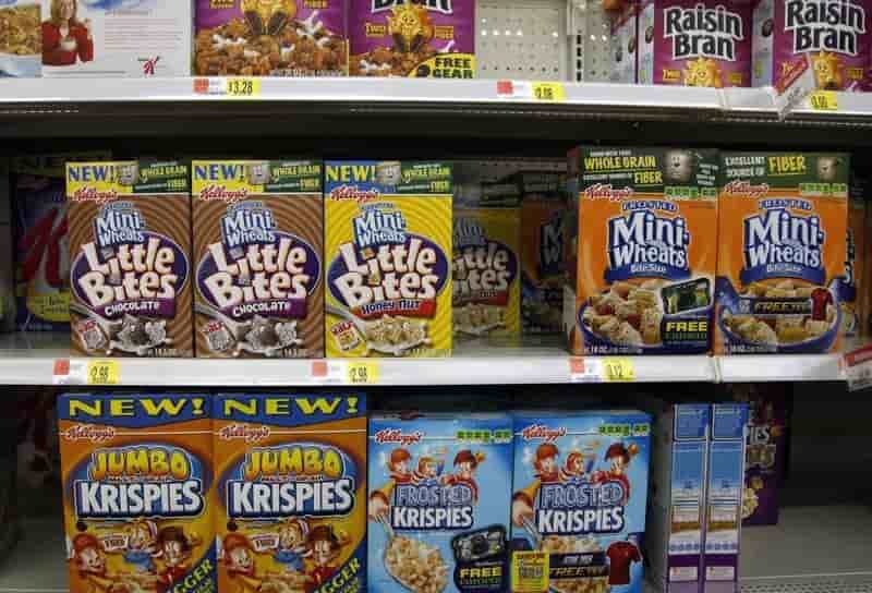Progression inferieure aux attentes des ventes de kellogg’s au 4e trimestre