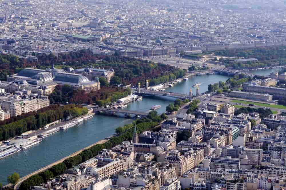 Vue aérienne Paris
