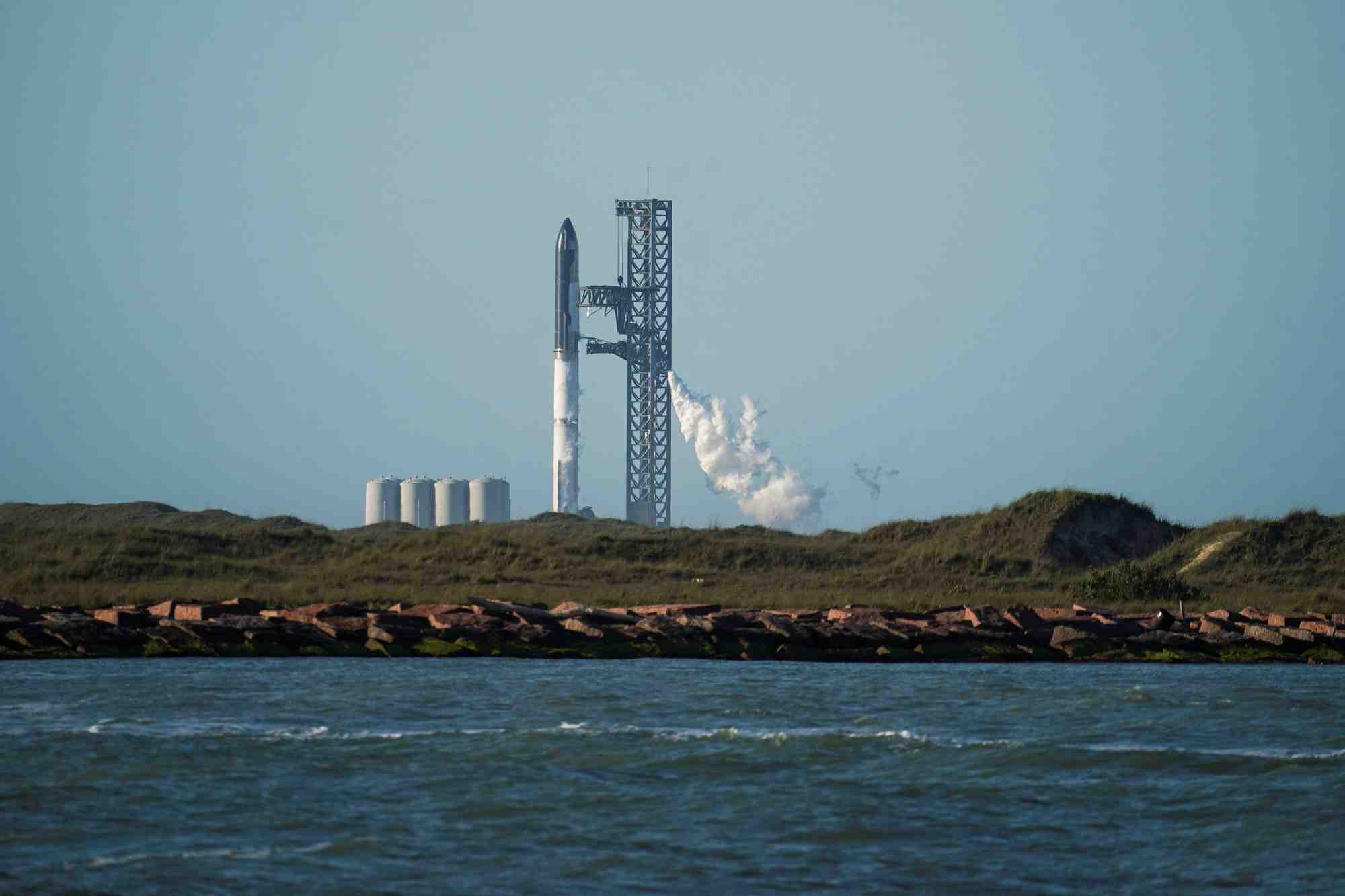 Vue generale du pas de tir boca chica