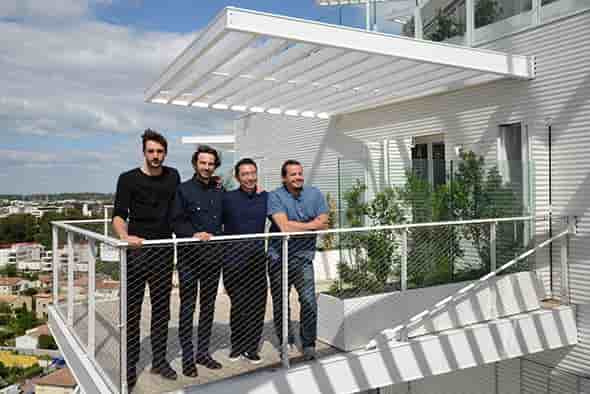 Les quatre architectes de l'Arbre Blanc à Montpellier