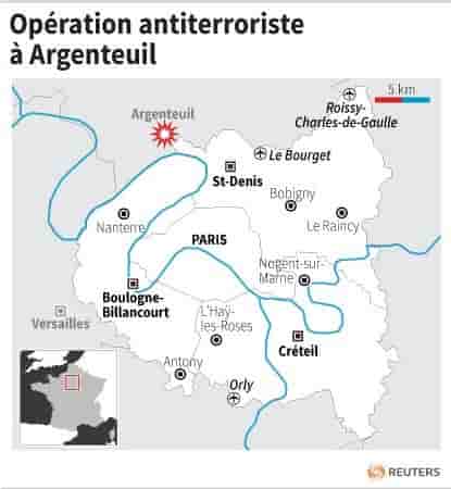 Operation antiterroriste a argenteuil