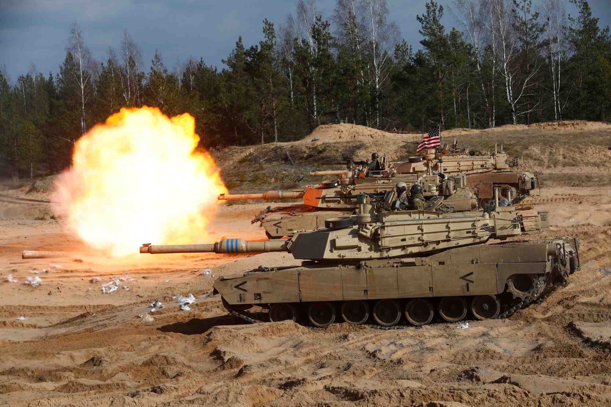 Les Etats-Unis ont promis en tout 31 chars Abrams à l'Ukraine, équipés de munitions à uranium appauvri de 120 mm.