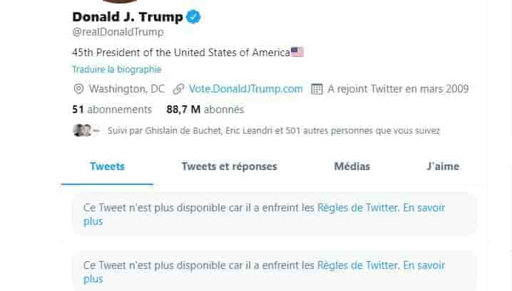 Trump Facebook Twitter