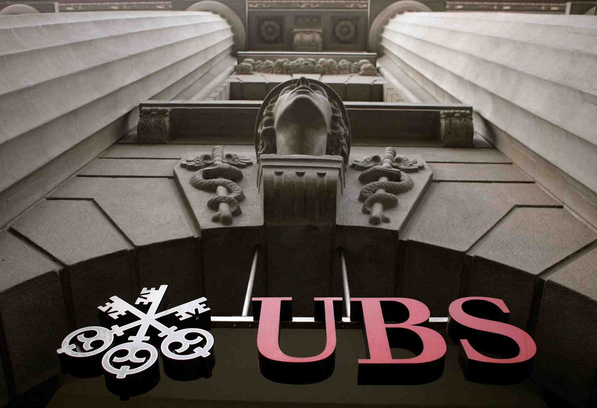 Photo d'archives du logo d'ubs