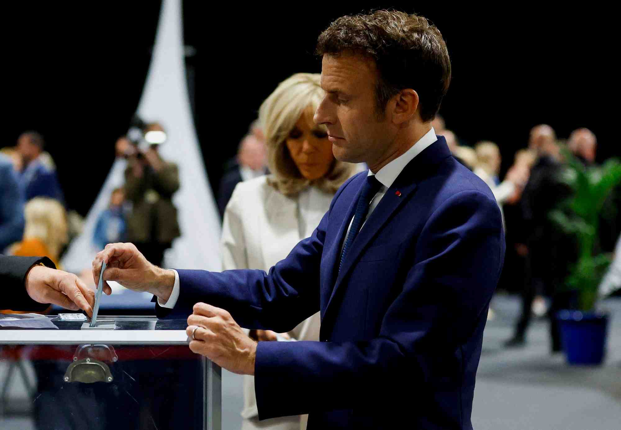 France 2022: emmanuel macron a vote au touquet