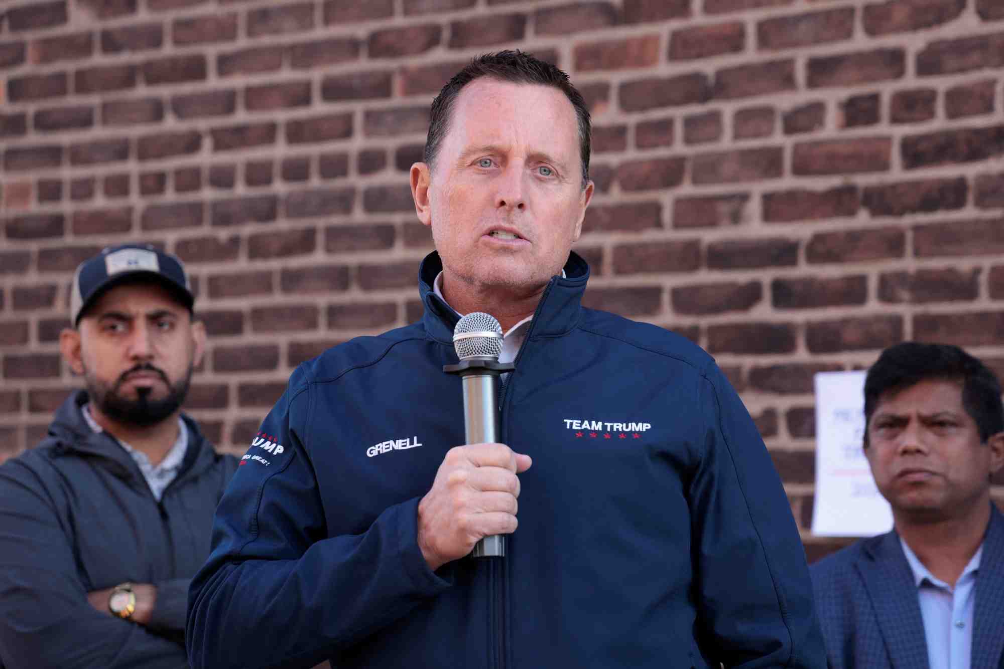Richard grenell prend la parole lors d'un evenement de sensibilisation a hamtramck