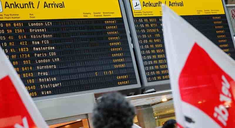 La greve reprend dans les aeroports de berlin, 660 vols annules