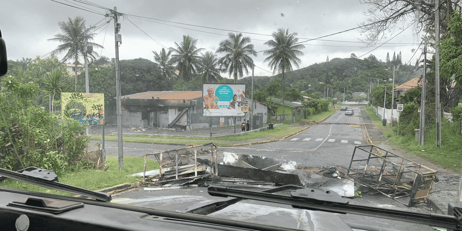 Des dommages causés par des émeutiers, le 15 mai dernier, à Nouméa.