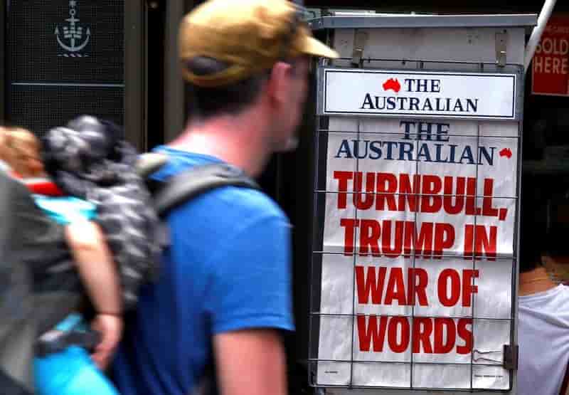 Tensions entre trump et l'australie sur l'immigration