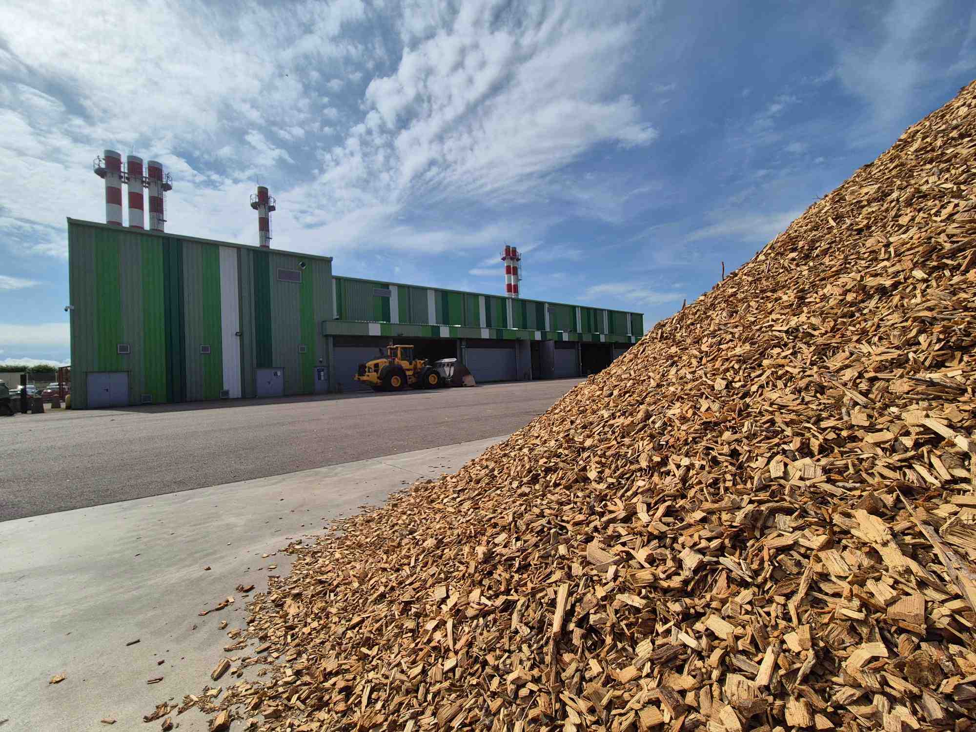 La chaufferie biomasse des Péjoces située au sud de Dijon