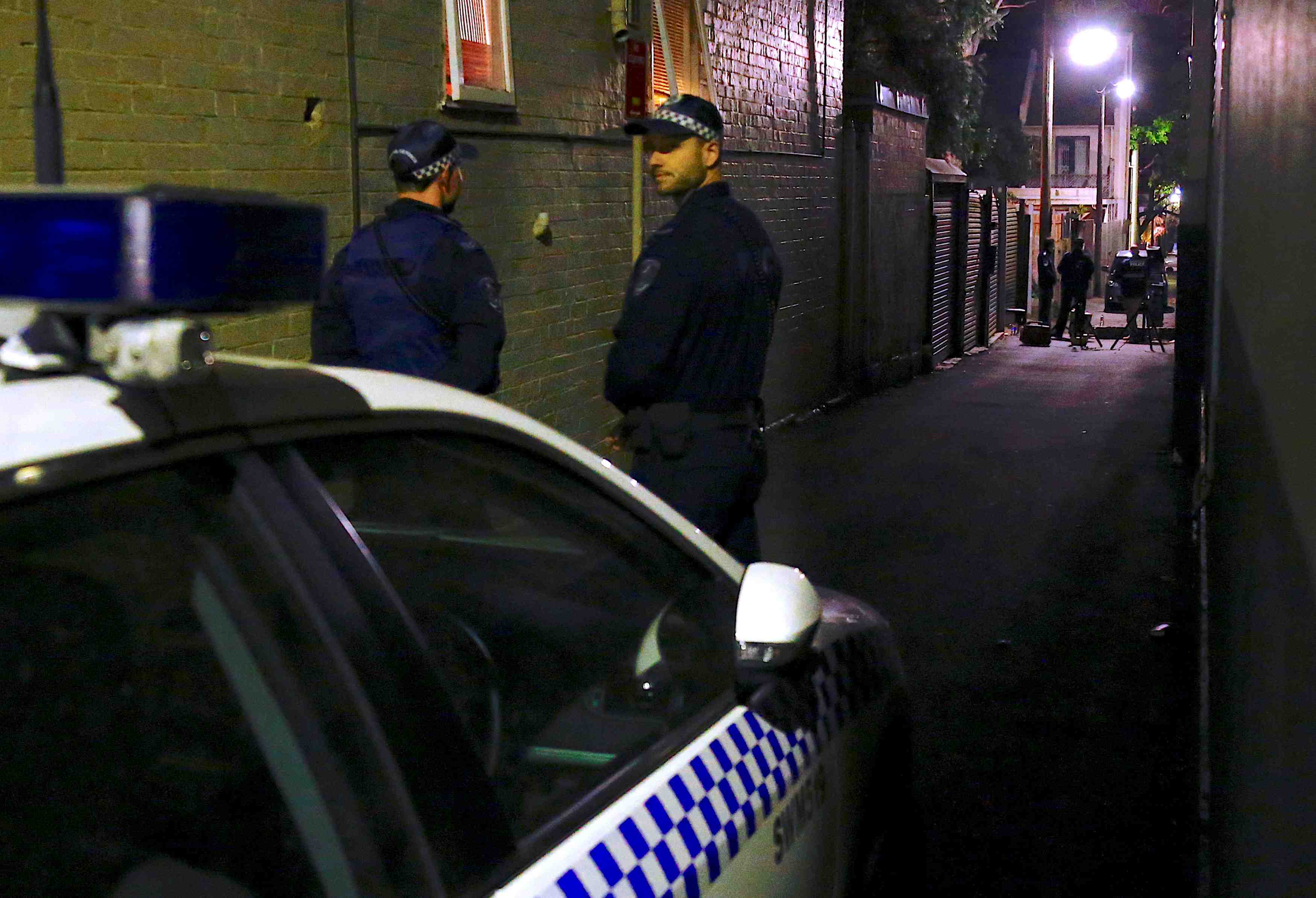 Operations antiterroristes de la police australienne a sydney