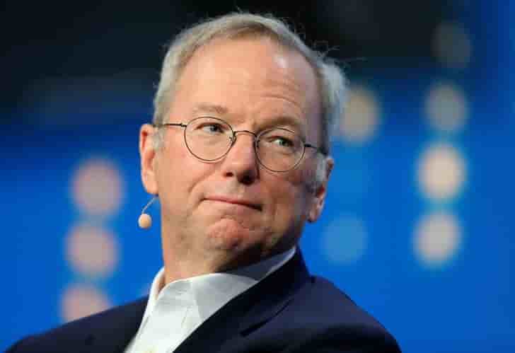 Demission d'eric schmidt, president d'alphabet (google)