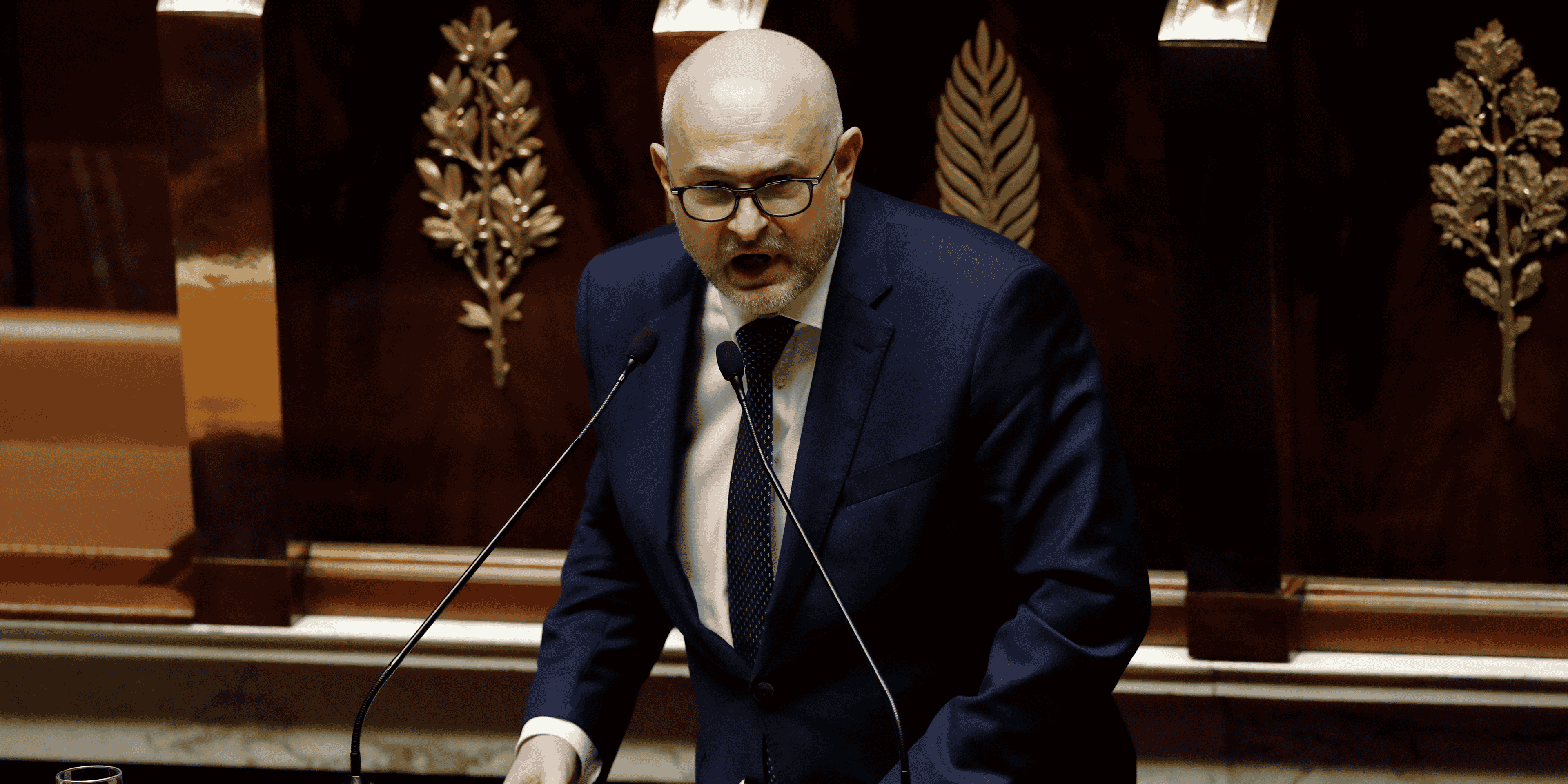 Laurent Pietraszewski, secrétaire d'État aux retraites, lors d'un débat à l'Assemblée nationale à propos de la réforme des retraites, le 17 février 2020