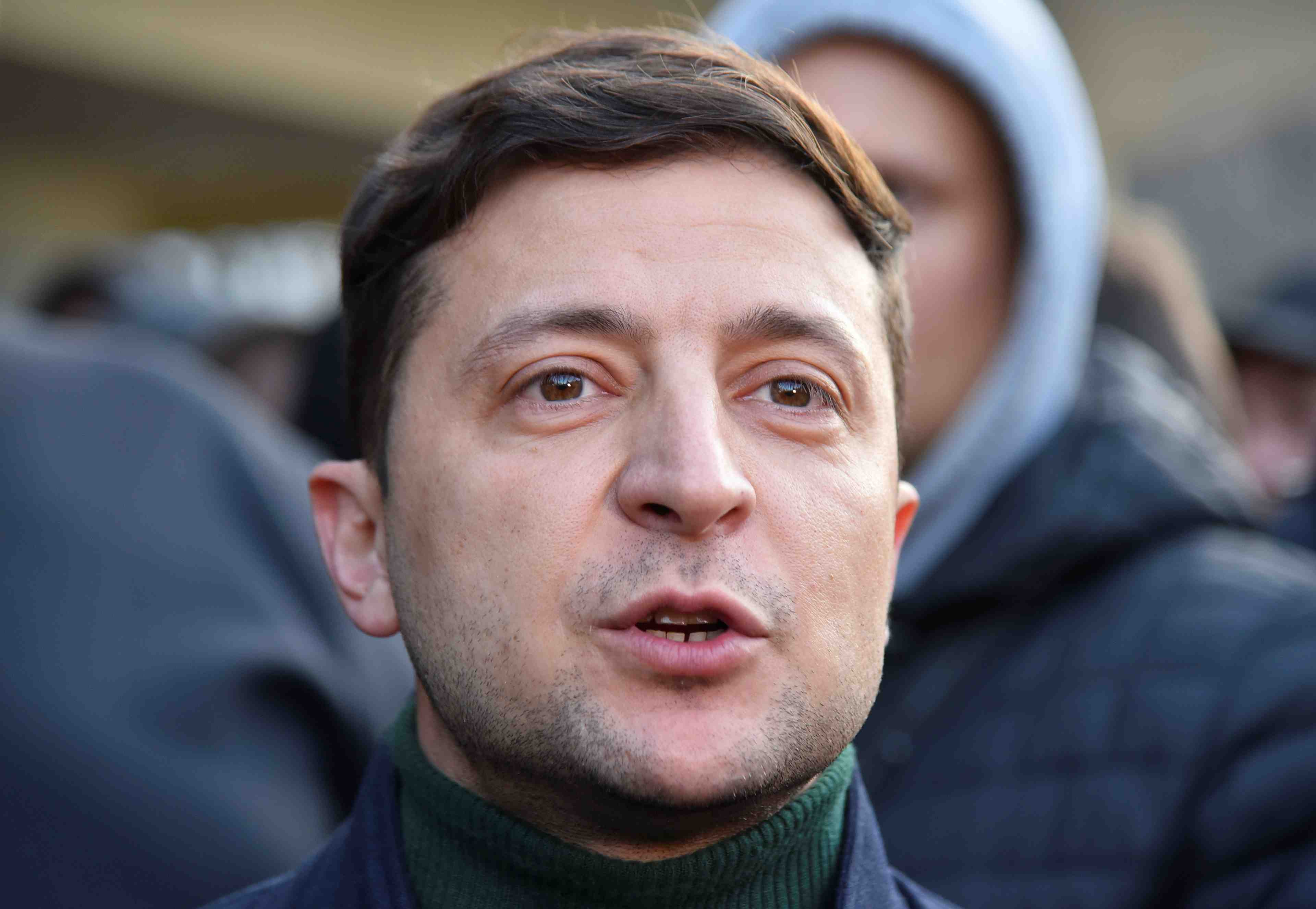 Le comedien zelenski favori de la presidentielle ukrainienne