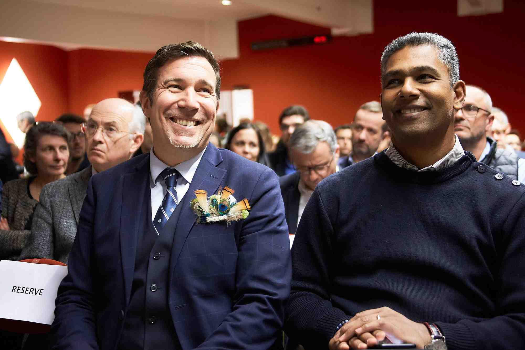 David Butet, président du Medef 21 aux côtés de Denis HAMEAU, conseiller de Dijon Métropole, délégué à l'enseignement supérieur et à l'innovation.