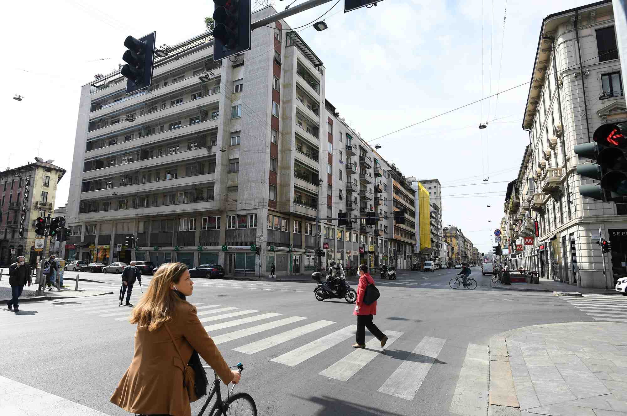 Le centre-ville de milan