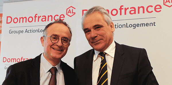 Francis Stéphan, directeur général, et Philippe Rondot, président de Domofrance