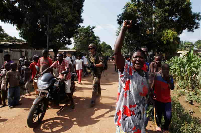 L'armée française dit avoir ramené le calme à Bangui