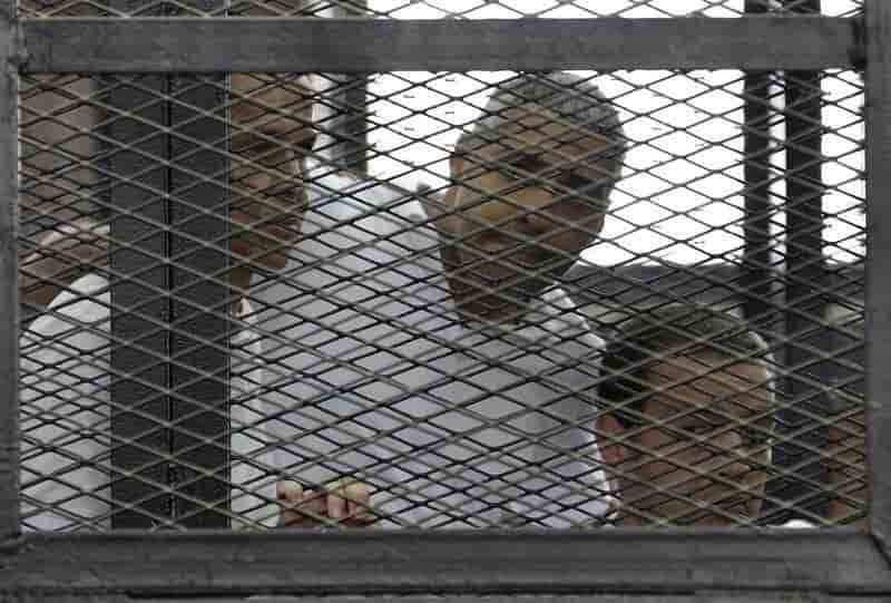 Deux journalistes d'al djazira veulent etre expulses d'egypte