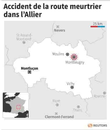 Accident de la route meurtrier dans l’allier