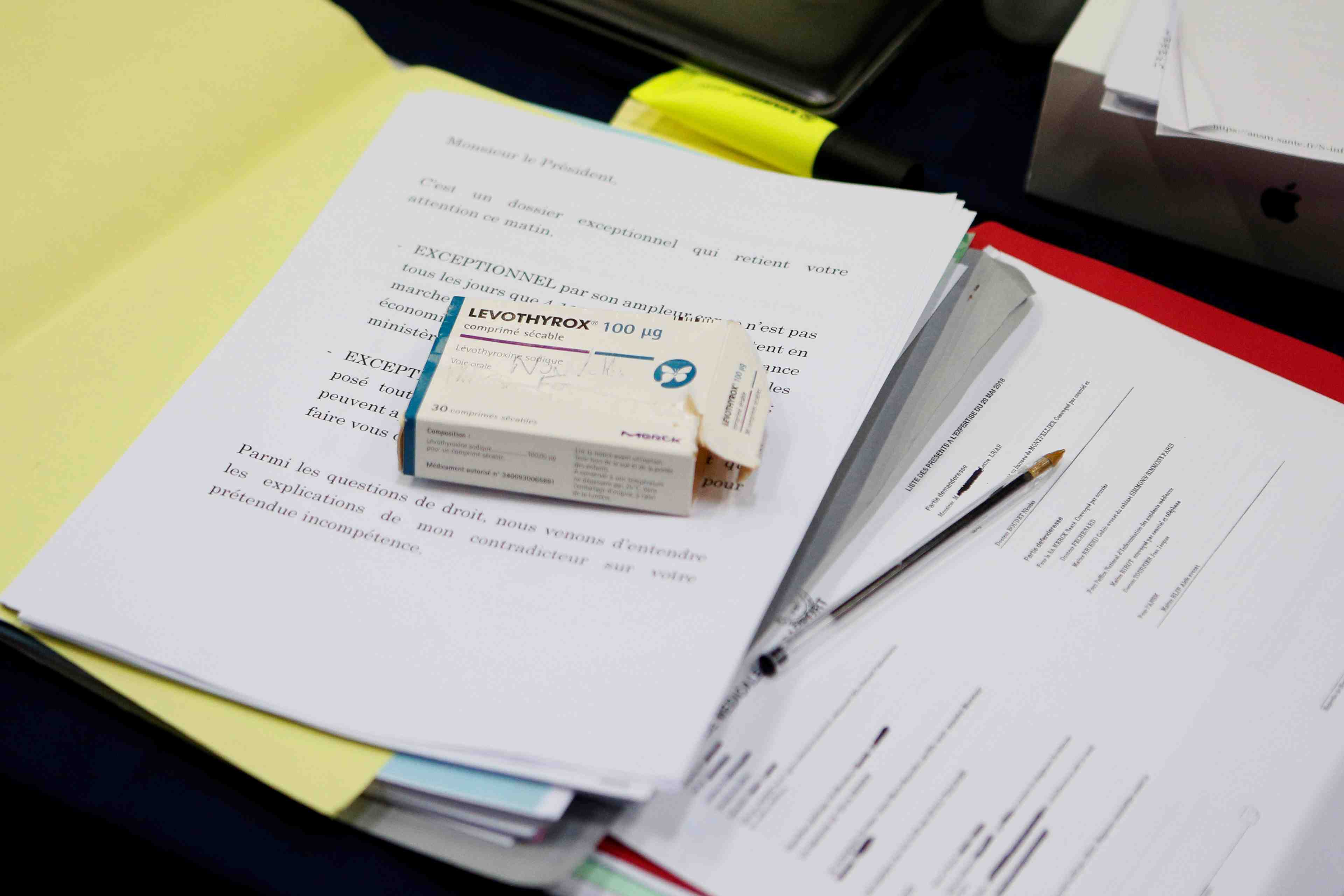 Levothyrox: les plaignants reclament 41 millions d'euros a merck