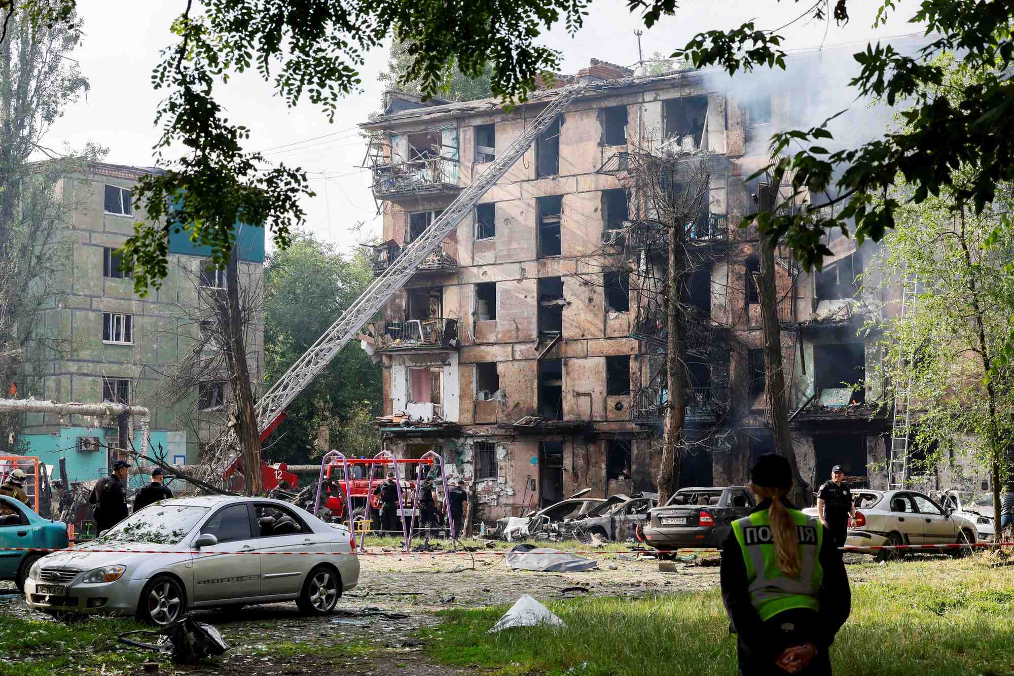 Consequences de la frappe de missile russe a kryvyi rih