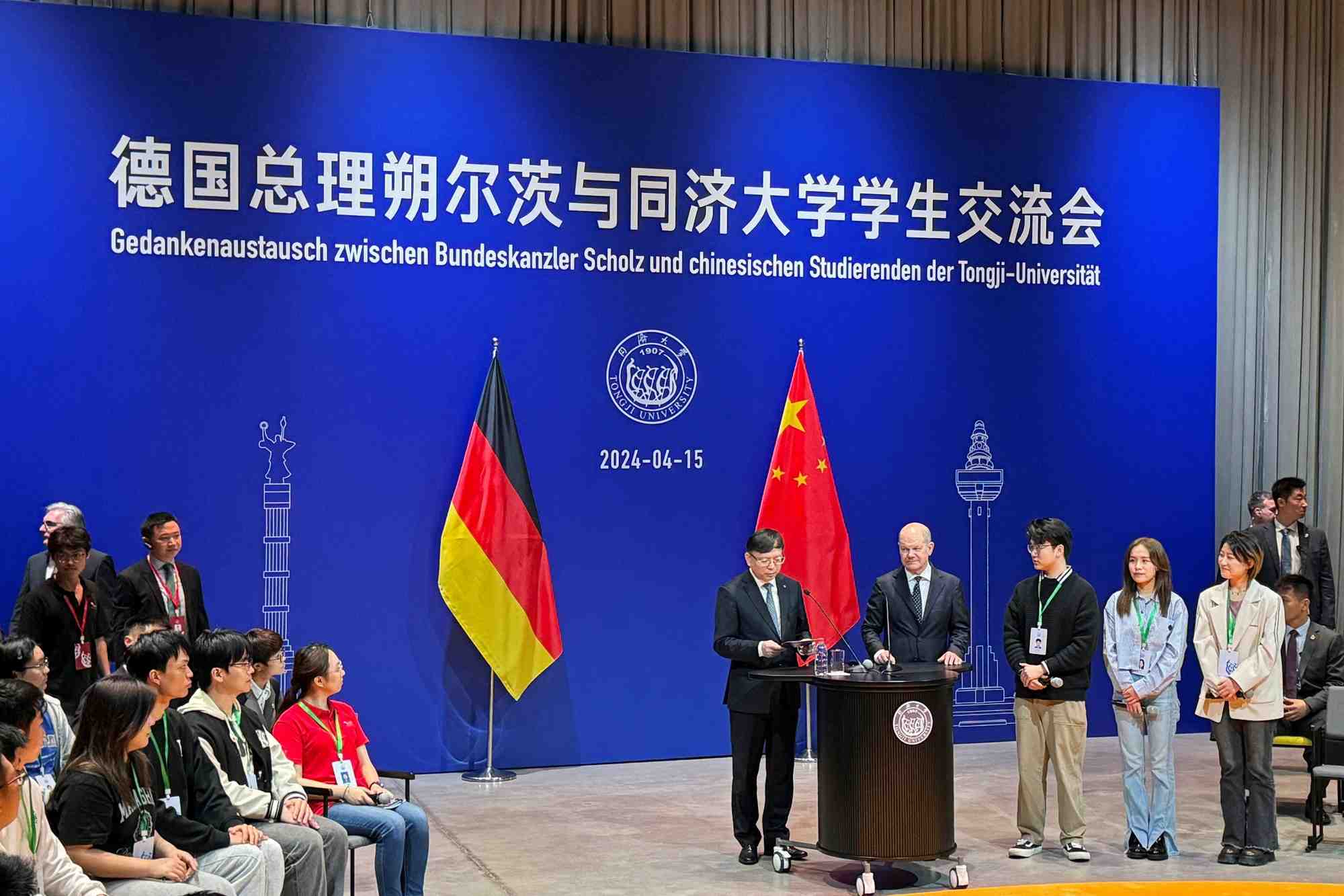 Le chancelier allemand olaf scholz en chine