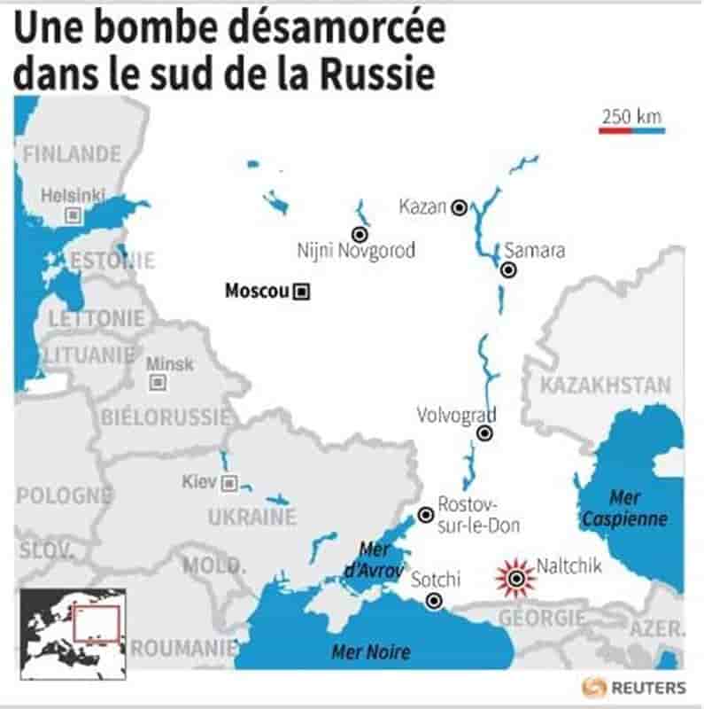 Arrestation de cinq activistes en Russie, une bombe désamorcée