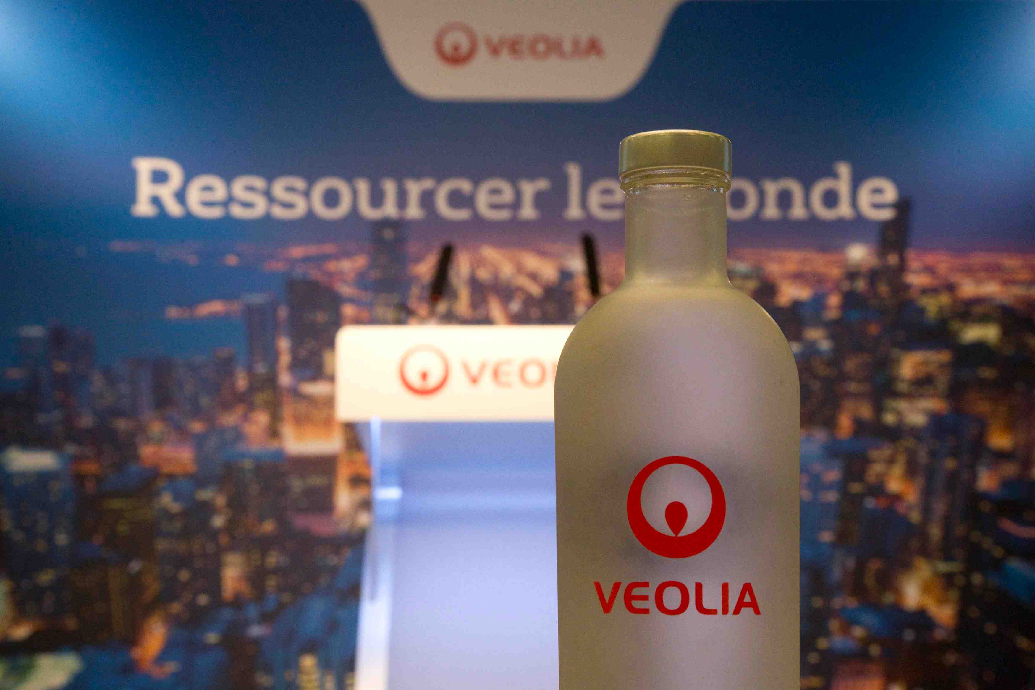 Hausse des resultats annuels de veolia environnement
