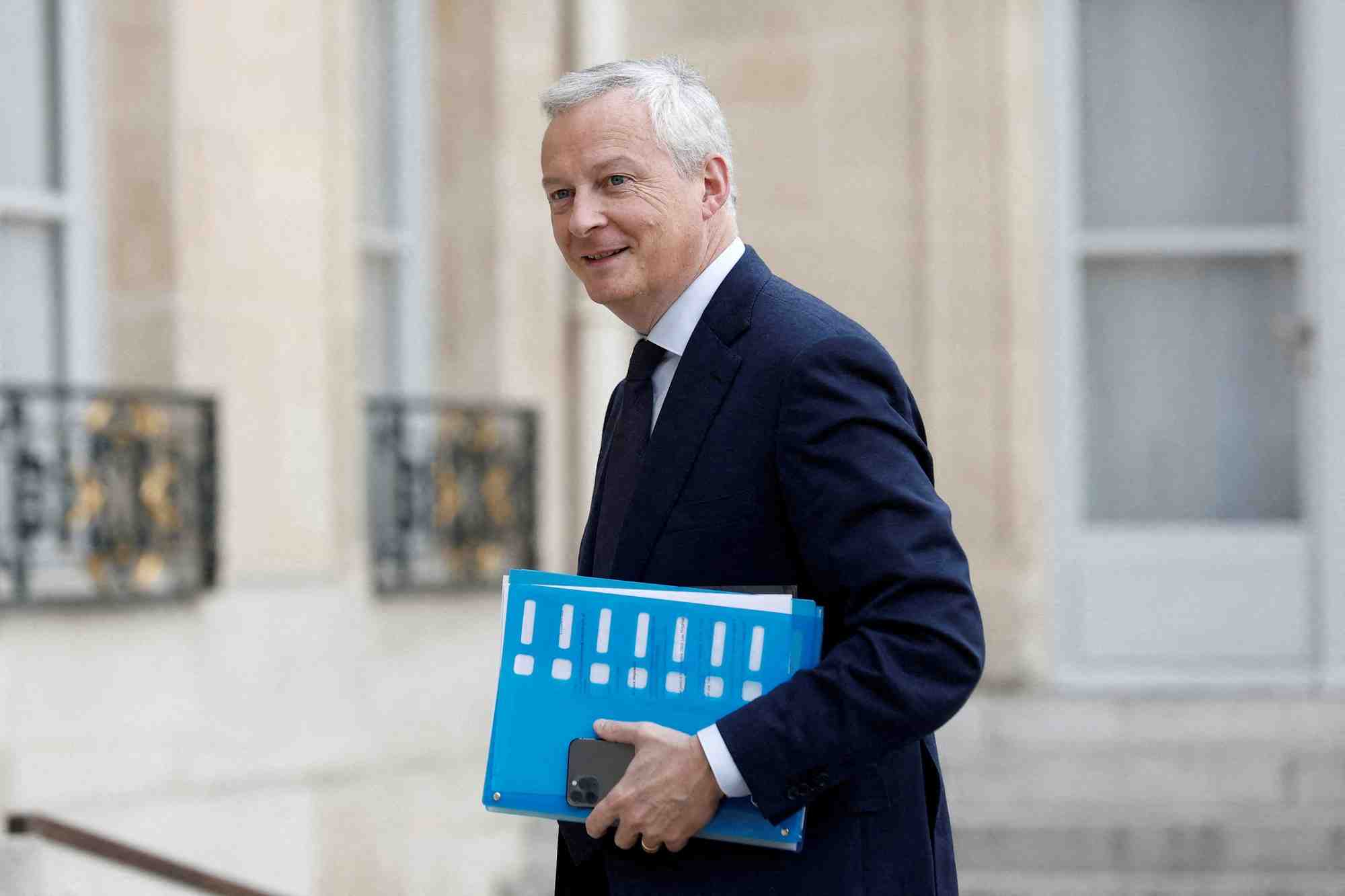 Photo d'archives du ministre francais de l'economie et des finances, bruno le maire