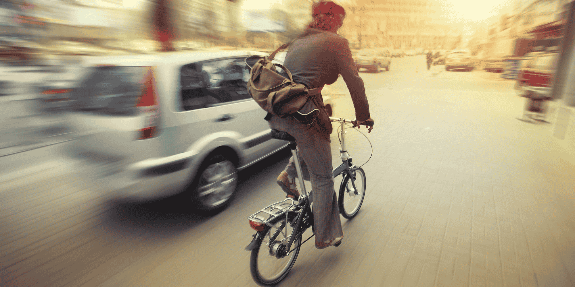 voiture, vélo, ville, encombrement, pollution
