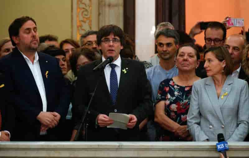 Puigdemont prone une opposition democratique a madrid