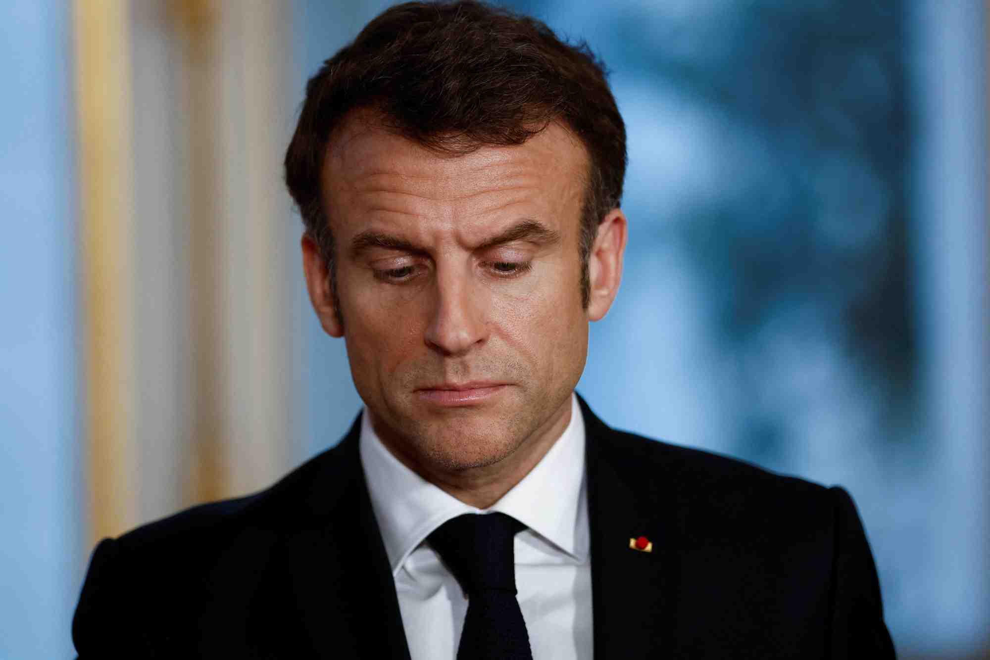 Le president emmanuel macron a paris