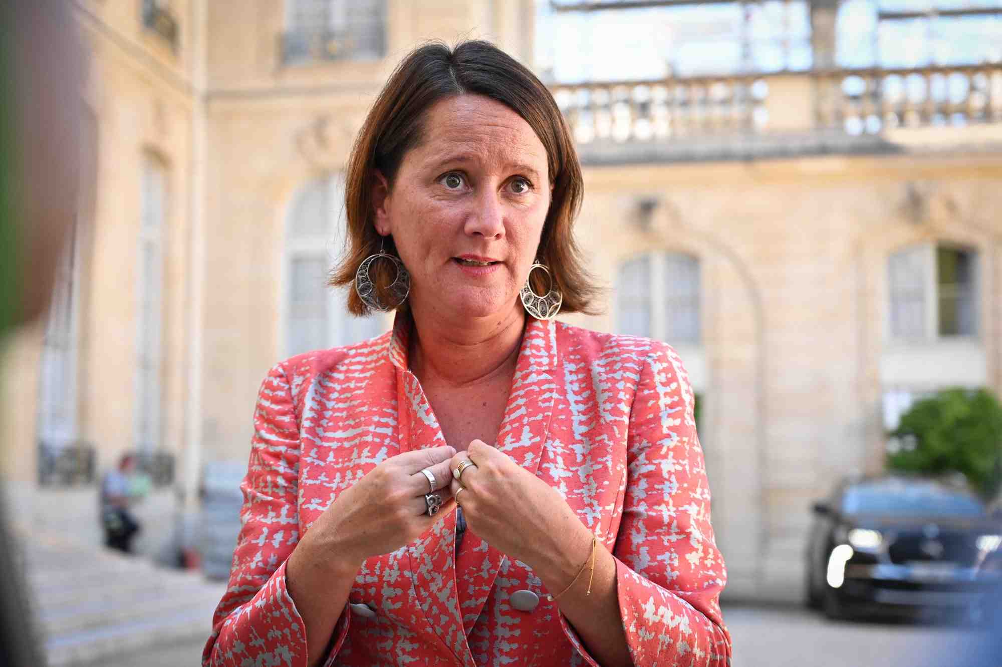 La maire de Nantes et présidente (PS) de France urbaine, Johanna Rolland, ici le 7 septembre 2023 à l'Elysée pour la troisième session plénière du Conseil national de la refondation (CNR). (Photo d'illustration)
