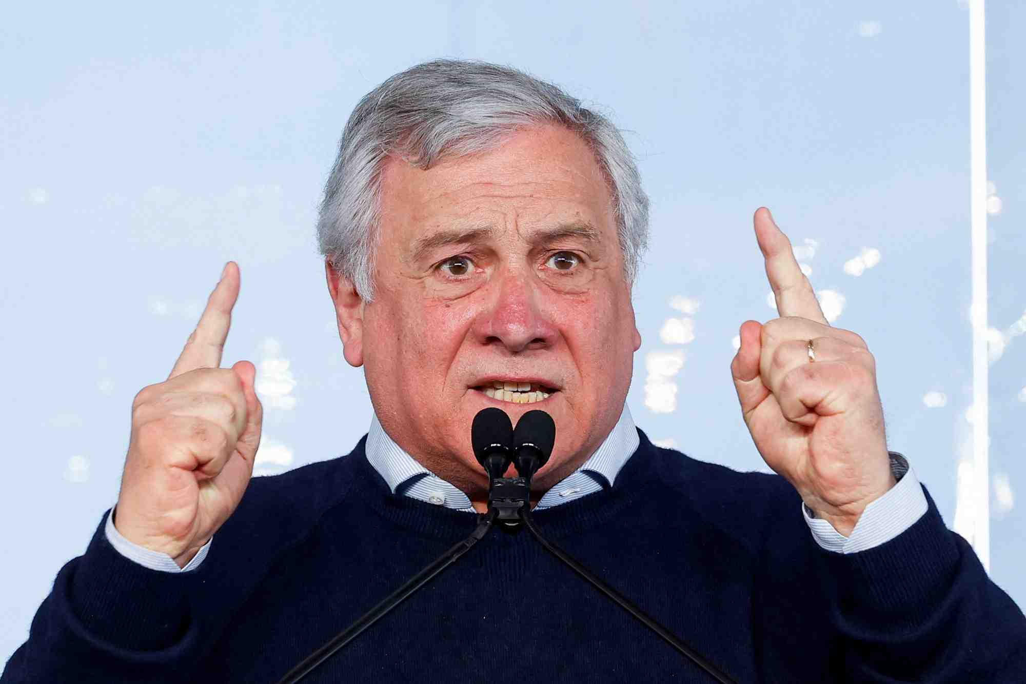 Le ministre italien des affaires etrangeres, antonio tajani