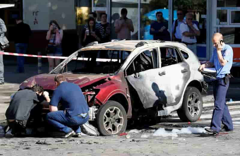 Un journaliste ukrainien tue par une voiture piegee