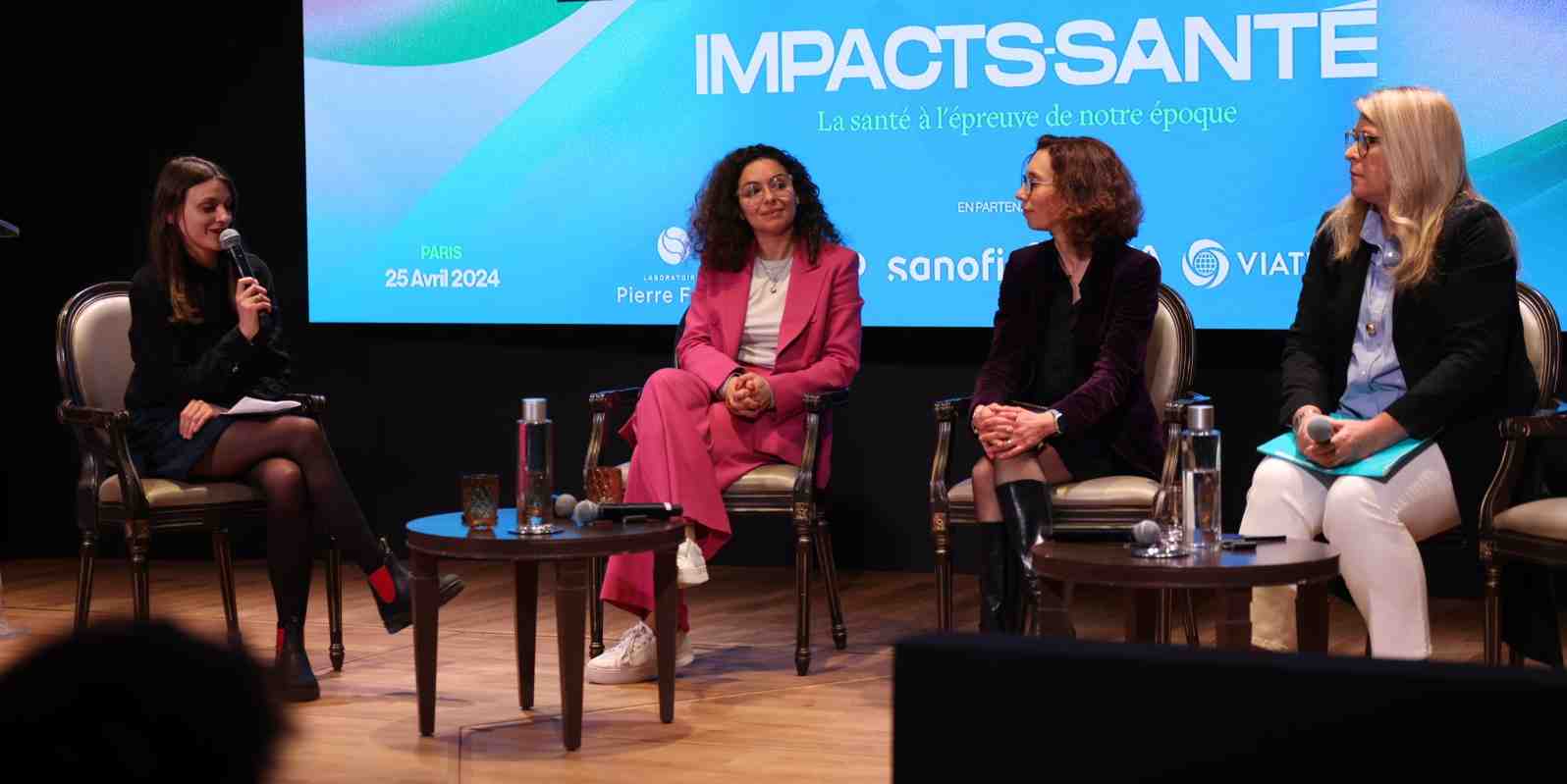 La table ronde « IA : pour le meilleur et pour le pire ? » lors de l'événement Impacts Santé du 25 avril, organisé par La Tribune.
