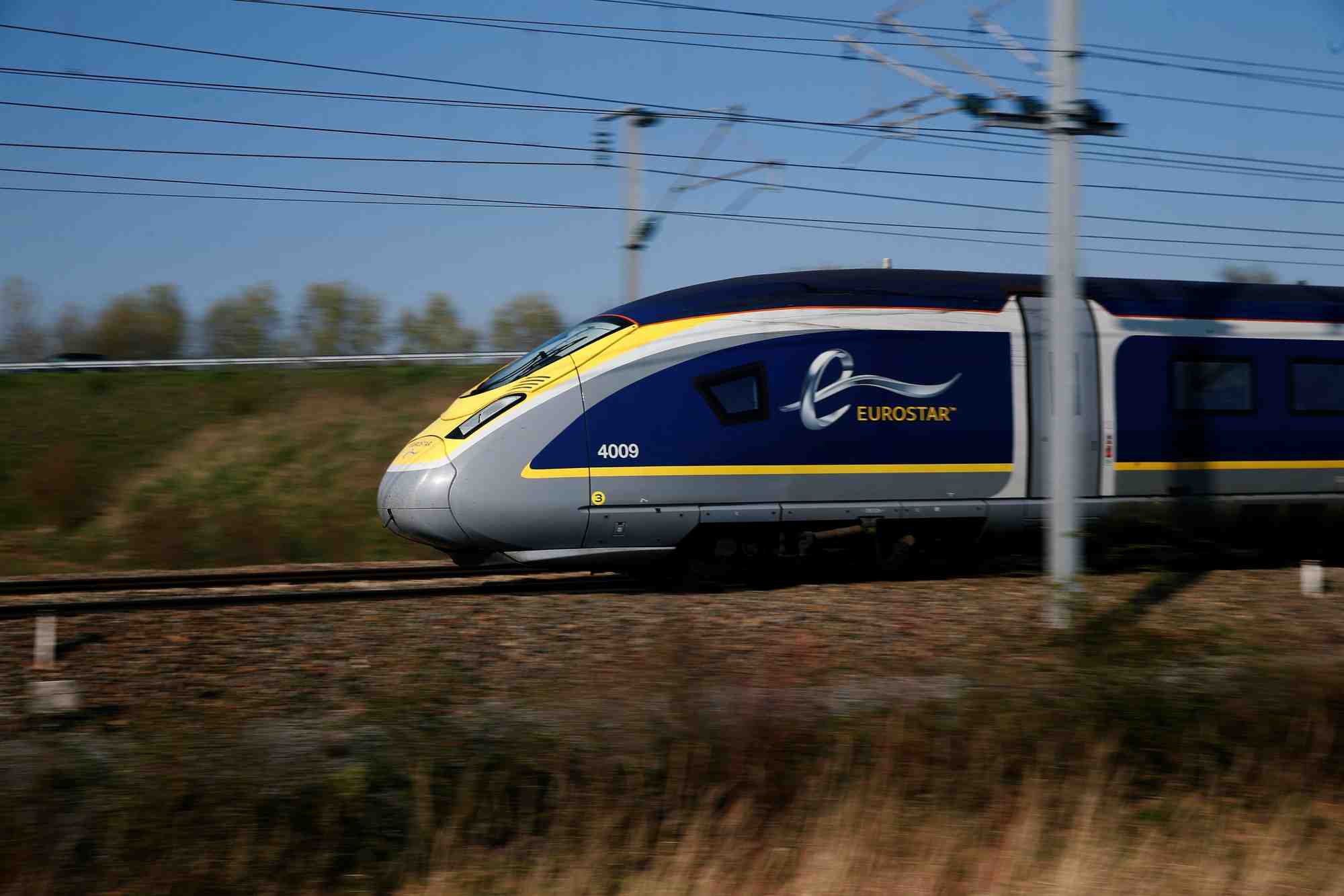 Eurostar, LGV Nord, Seclin, train, chemins de fer, motrice, transports ferroviaires