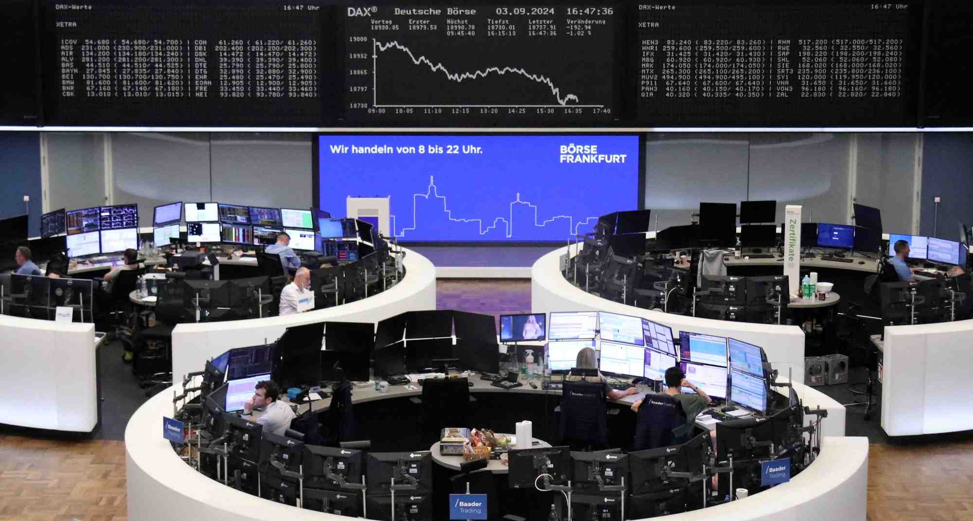La bourse de francfort le 3 septembre 2024