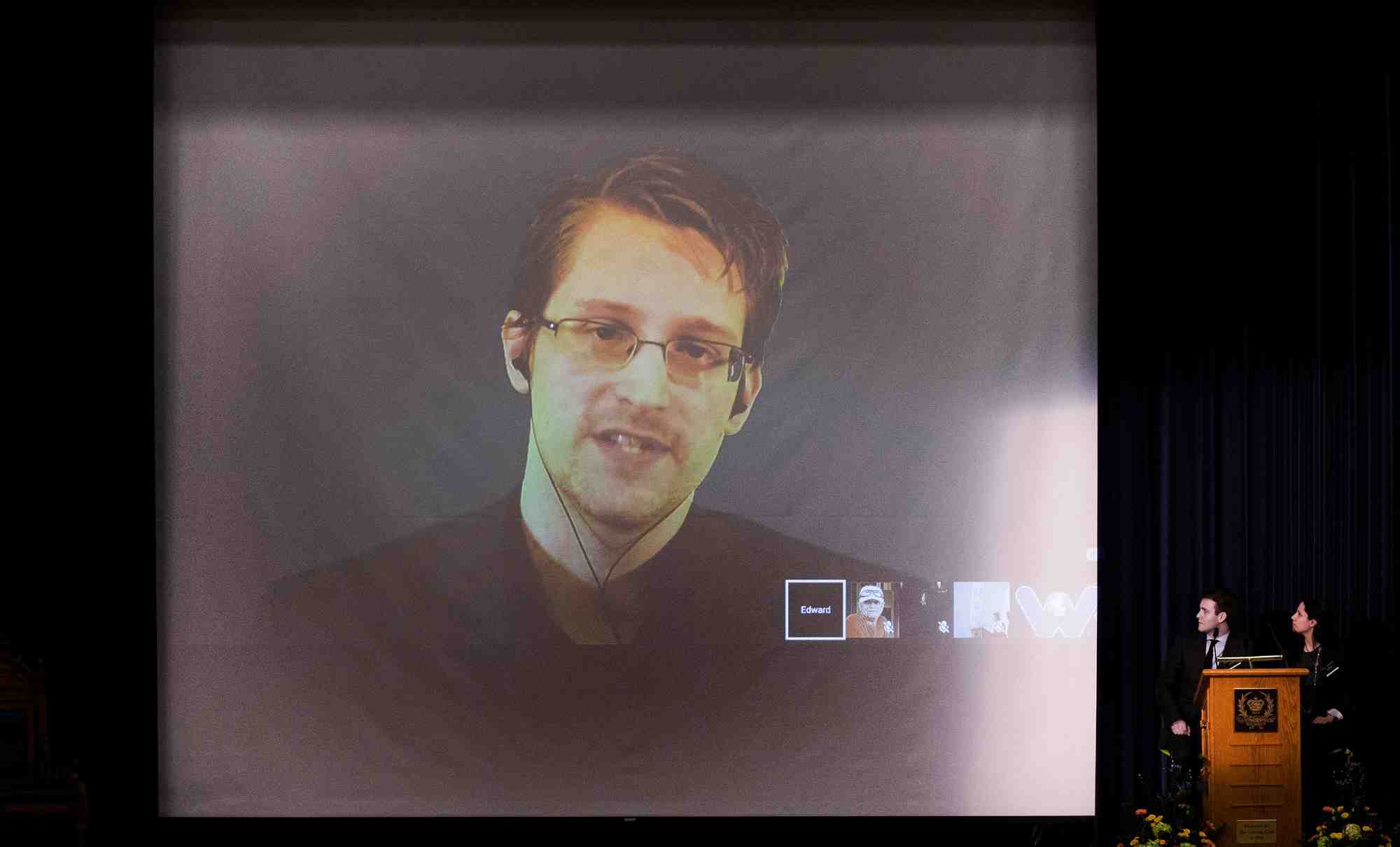 Photo d'archives de l'ancien employe de la nsa americaine edward snowden