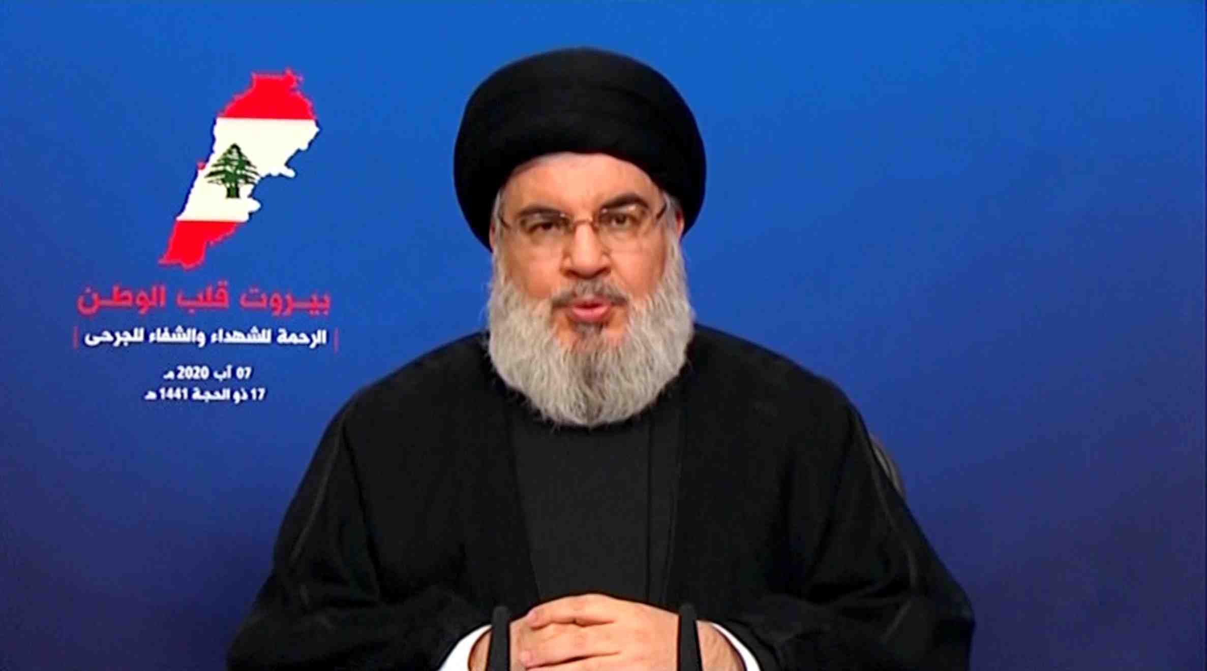 Liban: le chef du hezbollah appelle a l'unite et a la transparence