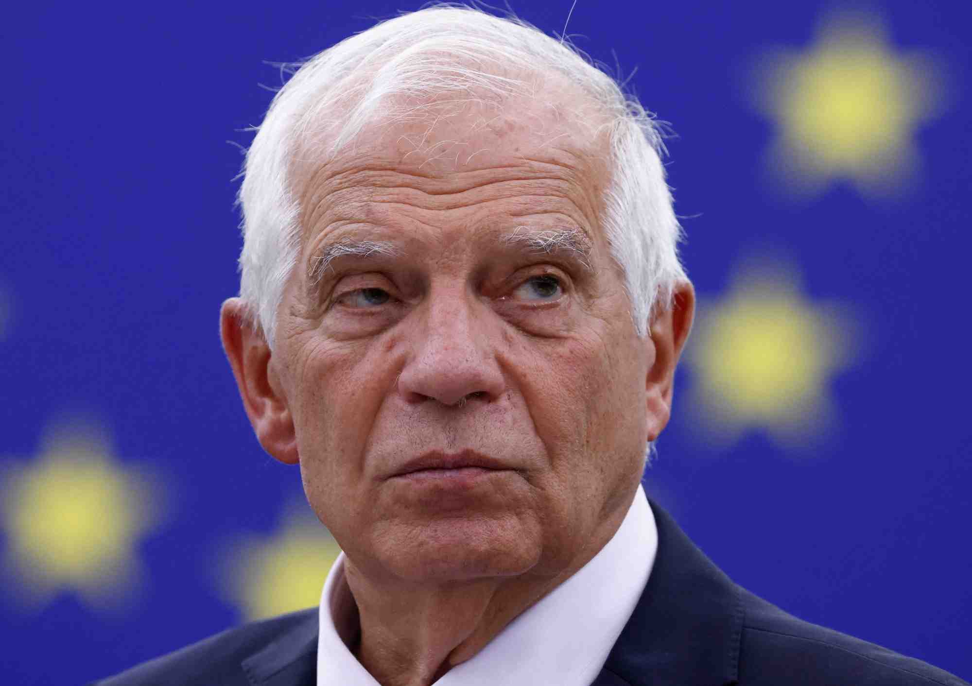 Le chef de la politique etrangere de l'ue, josep borrell, assiste a une session pleniere du parlement europeen a strasbourg