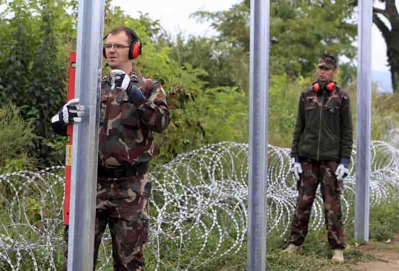 La hongrie construit une deuxieme barriere a sa frontiere sud