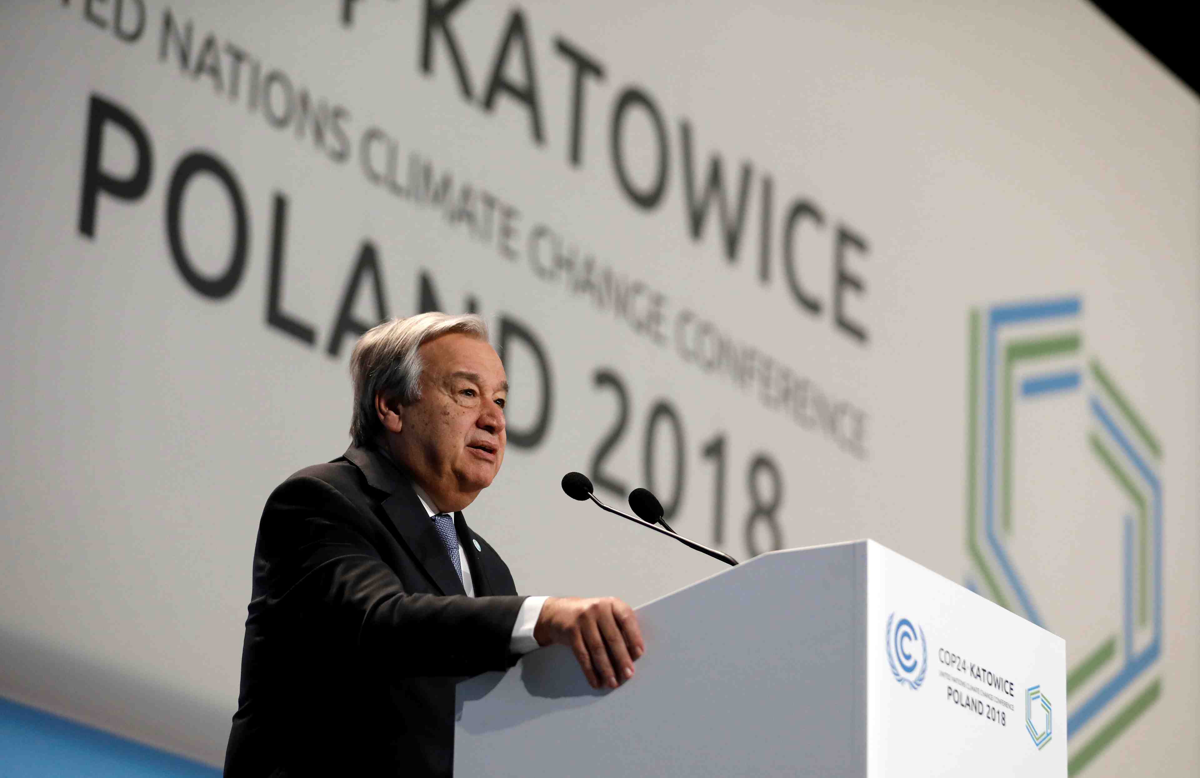 Climat: un echec a katowice serait "suicidaire", dit guterres