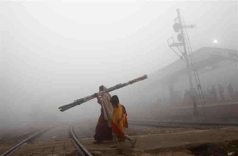 New Delhi plongé dans un épais smog