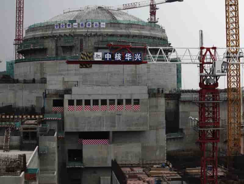 Demarrage du 1er reacteur epr chinois, 1ere reaction en chaine