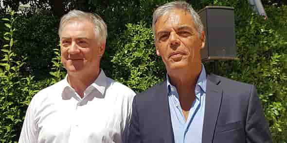 Michel Fréjaville et Michel Aimes, VP et DG de la nouvelle agence de développement économique de Béziers